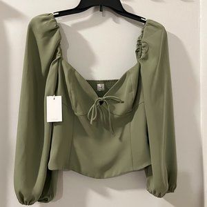 Aritzia Wilfred Novella Blouse Size Medium